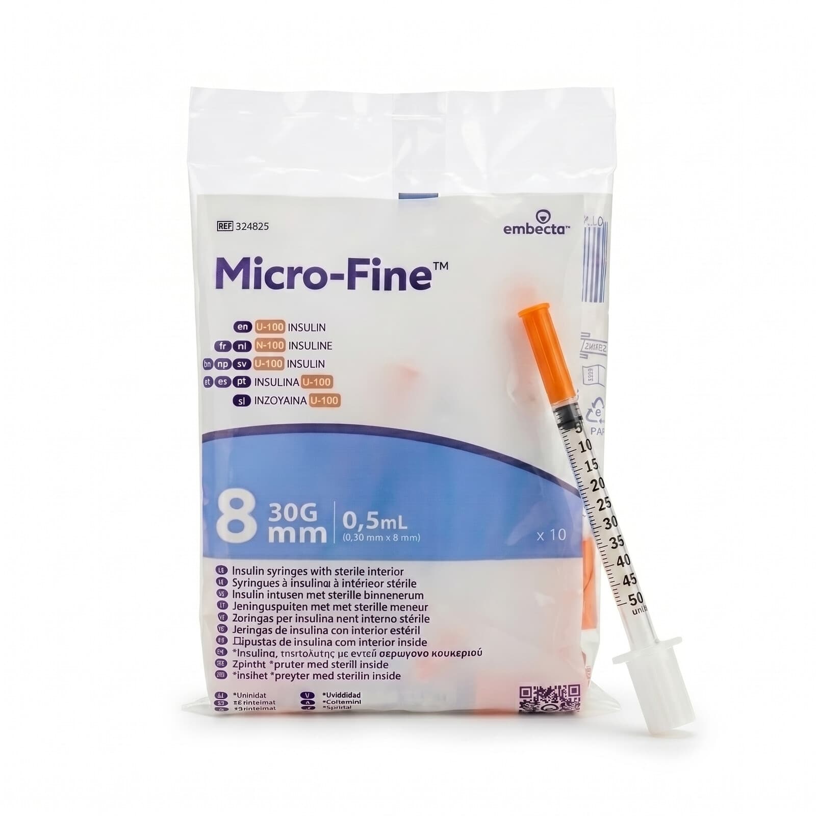 Insulin-Spritzen 0,5 ml · 30G · 8 mm · U-100
